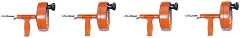 General Pipe Cleaners R-25SM Spin Thru Drain Auger with 1/4-Inch by 25-Feet Cable (4)