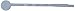 Trimweaver 50-Piece 50mm White Metal Bobby Pin with Glue Pad, 2-Inch