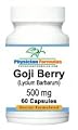 2 Bottles Goji Berry Extract Supplement 500 Mg, 60 Capsules - Endorsed by Dr. Ray Sahelian, M.D. - Also Known As Chinese Wolfberry or Lycium Barbarum, Improve Vitality & Vision