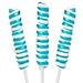 Blue & White Raspberry Tesla's Tiny Twist Lollipops 48 Piece Box