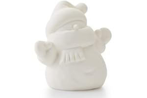 NEW HAMPSHIRE CRAFTWORKS The Lovable Snowman - Paint Your Own Wintery Ceramic Keepsake
