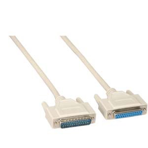 10Ft DB25 M/F Serial Cable 25C Straight
