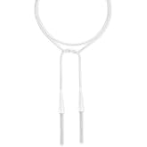 Kendra Scott Phara 50" Lariat Tassel Necklace in Matte White