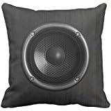 Music Speaker Funny Throw Pillow Cover 20x20