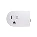 Uninex PS27 Single Grounded Outlet On/Off Power Switch with Amber Light, ETL Listed, White, 1-Pack