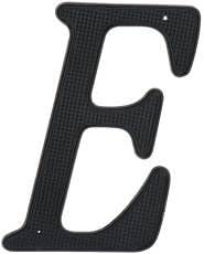 National Brand Alternative901143 Black Metal House Letter 'E', 4"