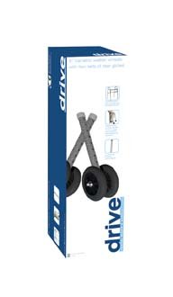 Drive Medical (a) Wheel Kit For #1056 Heavy-Duty 5 Silver Vein W/Black Wheels