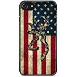 Browning Deer Camo American Flag iPhone 7 Case Black