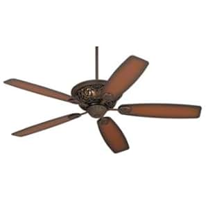 Amazon.com: 56" Casa Brisbane Black Rust with Teak Blades ...