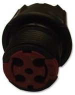 Circular Connector, Clipper Series, Cable Mount Plug, 4 Contacts, Thermoplastic Body