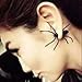 EDOBLUE 1 Pair Hot Fashion Womens Halloween Black Spider Charm Ear Stud Earrings Jewelry