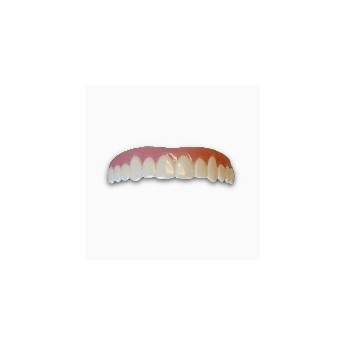 Imako Cosmetic Teeth for Women 1 Pack. (Small, Natural) Uppers Only- Arrives Flat. Fit at Home Do it Yourself Smile…