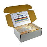 Klera 50 Value Resistor Kit (1 ohm - 1M ohm) .25 Watt 5% Tolerance 5 Pcs of Each Pack of 250