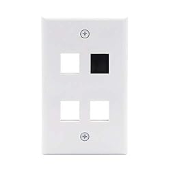 VCE 20-Pack Blank Keystone Jack Inserts