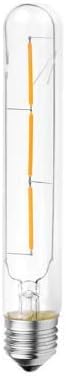 KLEDLED Vintage Edison Bulb, Dimmable, T30 3W (30W Equivalent), LED Filament Bulb, 300 Lumen, 2700K (Warm White), Medium Base E26, CRI 85+, 110-120v, UL-Listed (1Pack) (3 Watt, 7.28 Inch)