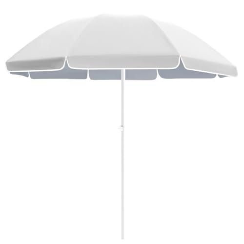 Beauenty 2M Patio Umbrella UV Protection Waterproof Outdoor Beach Umbrella, Adjustable Height Portable Sunshade Umbrella for Garden, Camping, Deck, Yard, Pool