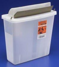 PT# 85121 PT# # 85121- Container Sharps In-Room Mailbox Style Lid ClEar 5qt Ea by, Kendall Company by KendallCompany