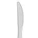 Georgia-Pacific Dixie 6.56'' Medium-Weight Polypropylene Plastic Knife by GP PRO (Georgia-Pacific),White,PKM21,(Case of 1,000),Medium Weight