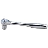 Wright Tool 3430 3/8" Drive Ratchet with 1/4" Drive Ratchet Handle Silver