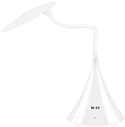 HOMSING Table Lamps Bluetooth Speakers,USB Rechargeable Touch Sensor 3 Level Brightness Desk Lamp