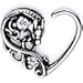 Body Candy Body Piercing Jewelry Stainless Steel 16G Right Closure Daith Cartilage Dragon Heart Tragus Earring