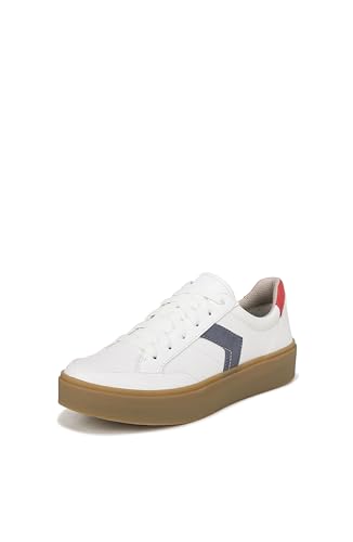 Dr. Scholl's Womens Madison Lace Sneaker Oxford White Nylon 8.5 M