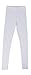 CAOMP Girls' %100 Organic Cotton Leggings for School or Play (11-12, White)