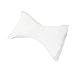 DMI Neck Pillow for Cervical, Neck and Shoulder Support to Relieve Pain and Headaches with Removable Cover, Medium Support, White