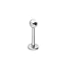 BodyJewelryOnline 316L Surgical Steel 16G Labret Monroe Lip Ring Stud Tragus Forward Helix Earrings Piercing Labret Barbell 5/16 Inch (8mm)