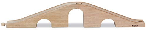 Eichhorn 100001502 - Bahn, Brücke - Durch- und ܜberfahrmöglichkeit - 41 cm, hochwertiges Buchenholz – Bild 3