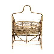 WHITE AND WHITE NATURAL ECO FRIENDLY CANE SWING CHAIR