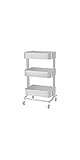 RASKOG Home Kitchen Bedroom Storage Utility Cart Dark Gray