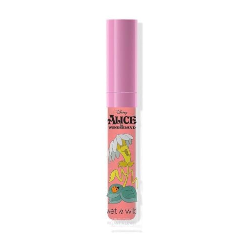 Wet n Wild Alice in Wonderland Lip Gloss, High-Shiny and Lightly-Tinted for the Ultimate Mirror Finish, Infused with Vitamin E, Sunflower Seed and Argan Oil, Wildflower Shade