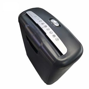 Photo 1 of **DIRTY**
Paper Shredder for Home and Office, 6-Sheet Strip Cut, CD/Credit Card Shredder, 2.6 Gallon Wastebasket, Black