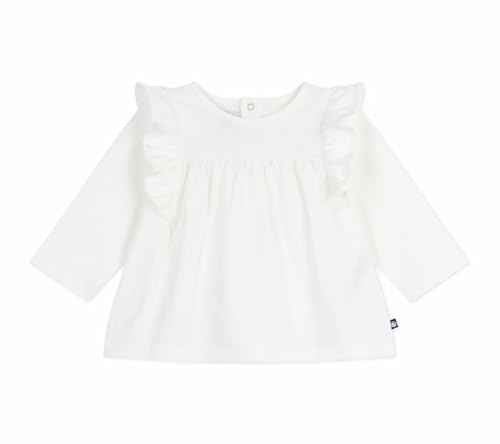 Petit Bateau Blouse bébé en Coton Manches Longues, uni