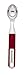 KitchenAid Gourmet Stainless Steel Long-Handled Ice Cream Scoop, Red