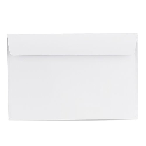 ACKO 6x9 Invitation Envelopes Self Seal Booklet Envelopes White Envelope 100 Pack