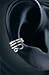 9WAVELOOPRSS Earcuff Sterling Silver