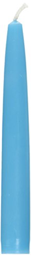 Zest Candle 12-Piece Taper Candles, 6-Inch, Turquoise