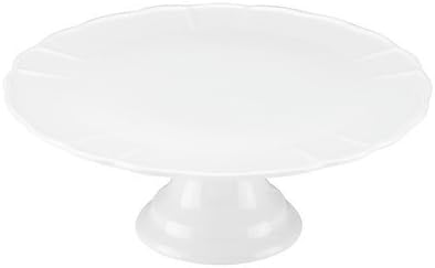 The French Chefs Maria Porcelain White 11 Inch Cake Stand