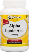 Vitacost alpha lipoic acid -- 300 mg - 120 capsules
