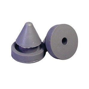 Hinge Outlet Door Silencer, Heavy Duty Rubber 1/2 Inch Diameter, for Metal and Wood Doors, 15 Pack