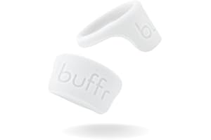 BUFFR Silicone Ring Protector for Working Out – Wedding Ring Protector – Rubber Ring Guard for Women – White, Size 4