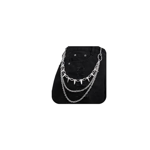 Pants Chain Punk Wallet Chain Belt Jean Chain for Pants Hip Hop Cross Rivet Sword Charm Jeans Chains for Women Men Jewelry Accessories (Rivet) at Amazon