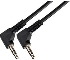 Right Angle 3.5mm Stereo Male to Right Angle 3.5mm Stereo Male Audio Cable 10 Ft-by-tecnec