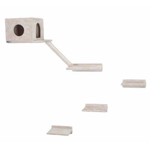 Kerbl Pet Climbing Wall Mont Blanc for Cats, 6-pce, beige