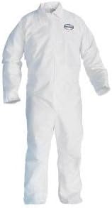 KCC49104 - KIMBERLY CLARK Kleenguard A20 Ebc Coveralls, Microforce Sms Fabric, White, Xl