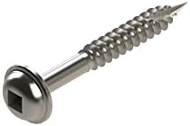 Impakt Tools 125FWH-5000, #7 x 1-1/4 Inch Fine Pocket Hole Screws with Washer Head, DIY Screws, 5000 Count