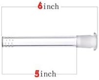 12-290 SCIENTIFIC GLASS 18MM BY 14MM DOWNSTEM STANDARD DIFFUSER CLEAR ASSORTED SIZES 6"
