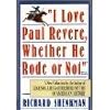 I Love Paul Revere, Whether He Rode Or Not, Warren Harding